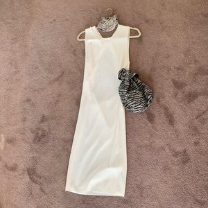 ZARA Knit Midi Dress with Sexy back detail